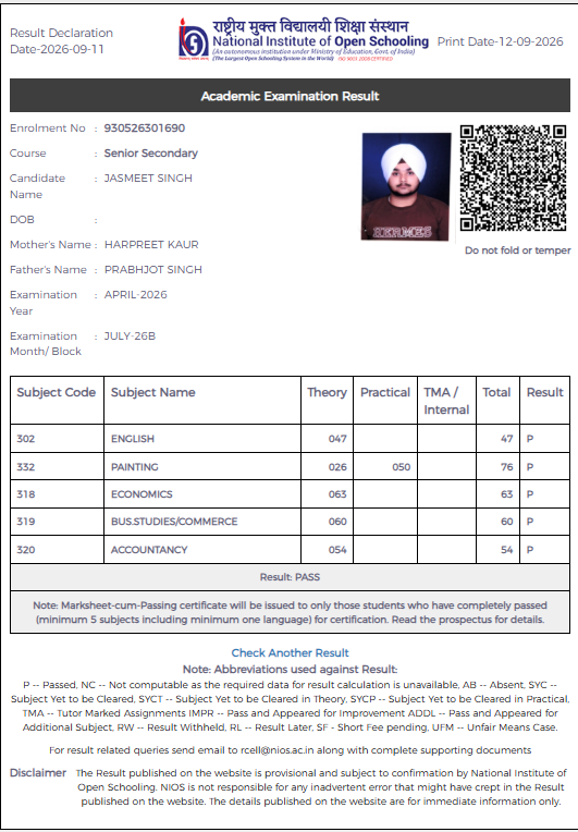 Student Result